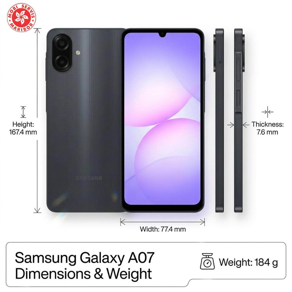 Samsung Galaxy A07 4G – Zanesljivost v vsakem trenutku